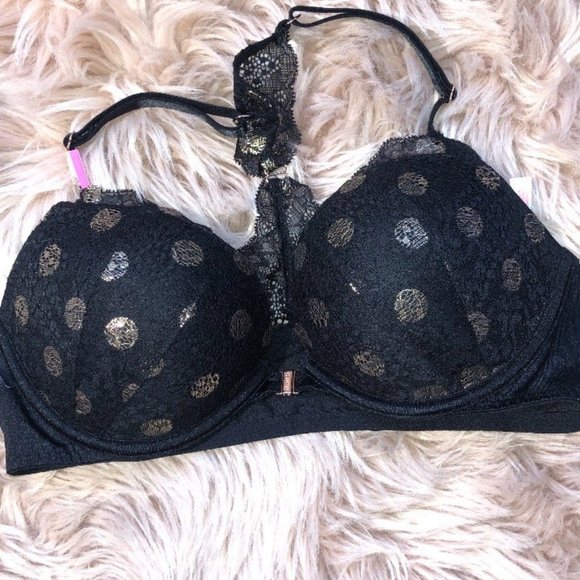 VS PINK DATE PUSH UP RACERBACK BRA 36C NWT - Picture 4 of 5